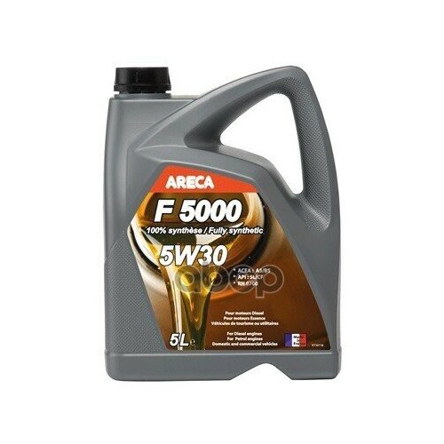 Areca Areca F 5000 5w30 (4l)_масло Моторное! Синт Acea A5/B5, Api Sl/Cf, Ford Wss M2c913-D Rn 0700