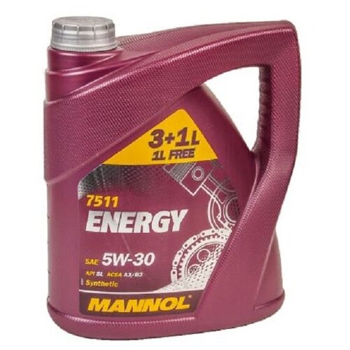 Sae 5w-30 3+1l energy sl free 4 масло моторное синтетическое л Mannol 7511