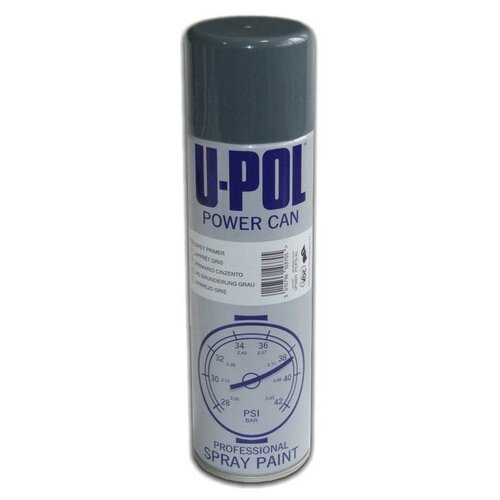 Грунт выравниватель U-POL Power Can серый 500мл. аэрозоль