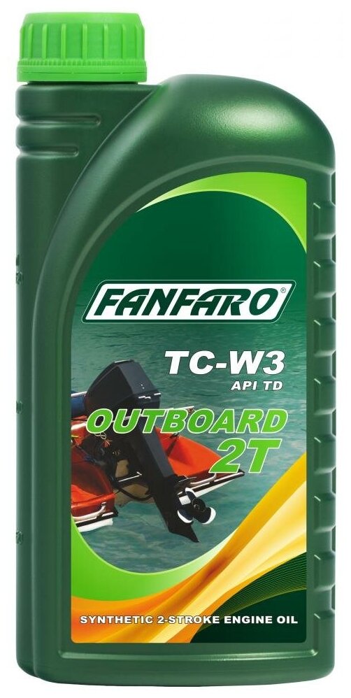 Масло моторное для 2-х тактных двигателей Fanfaro 2T OUTBOARD 2Tact API TC-W3 1л