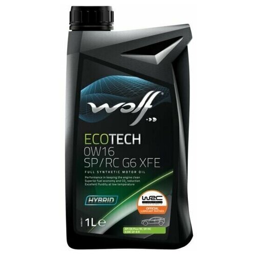 Моторное масло WOLF Ecotech XFE 0W-16 SP/RS G6 1л