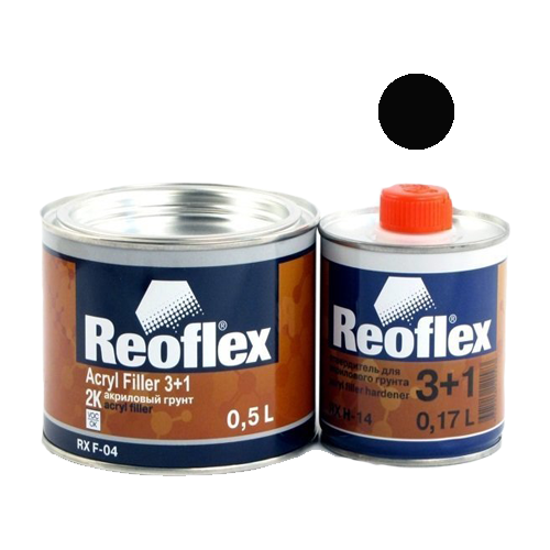 Грунт Reoflex черный 3+1 0,5л.+0,17л. отвердитель комплект