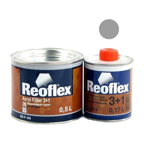 Грунт Reoflex серый 3+1 0,5л.+0,17л. отвердитель комплект