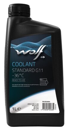 Антифриз WOLF COOLANT STANDARD G11 -36°C 1L WOLF 8326684