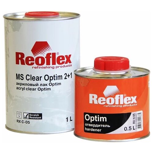 Комплект (лак, отвердитель для лака) REOFLEX MS Clear Optim 2+1 500 мл 250 мл