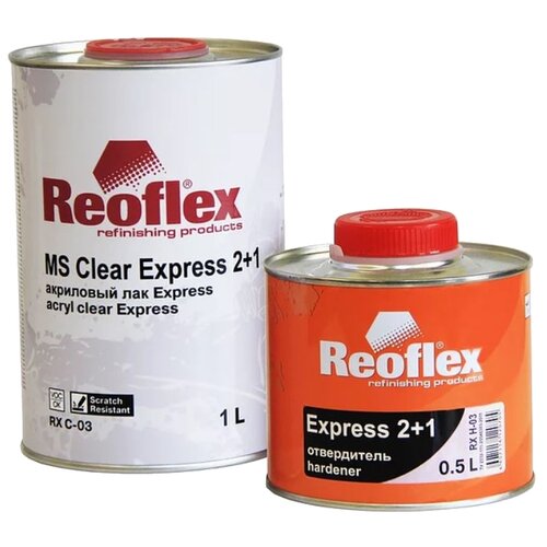 Комплект (лак, отвердитель для лака) REOFLEX MS Clear Express 2+1 5000 мл 2500 мл
