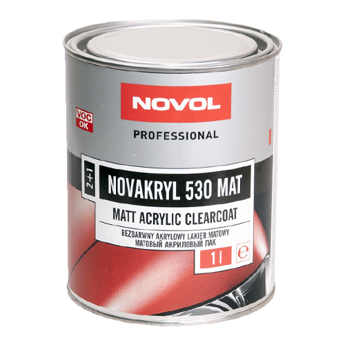 Лак NOVOL NOVAKRYL 530 MAT 2+1 автомобильный матовый (без отвердителя), уп.0,5л