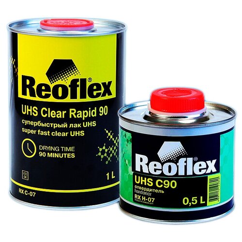 Комплект (лак, отвердитель для лака) REOFLEX UHS Clear Rapid 90 2+1 1000 мл 500 мл