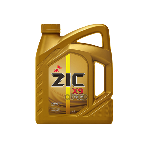 Zic Масло Моторное 5w40 Zic X9 4л Синтетика B3/B4/A3 (Пластик)