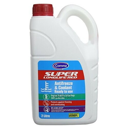 Comma Super Longlife Red - Coolant (2l)_антифриз! Красный, Готовый К Использованию Vw (Tl774d) COMMA арт. SLC2L