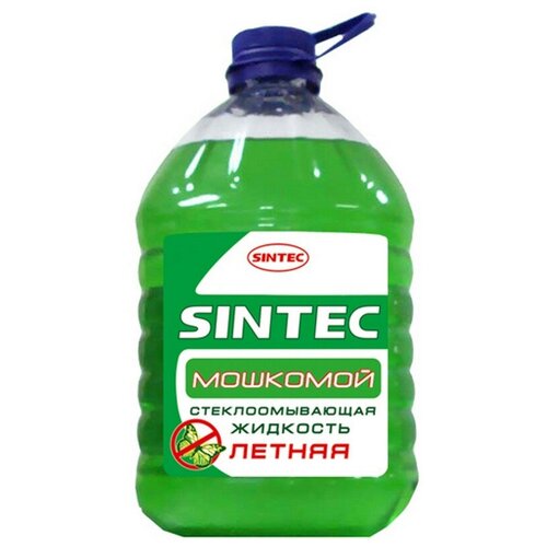 Жидкость стеклоомывающая Sintec Летняя ПЭТ, 5 л