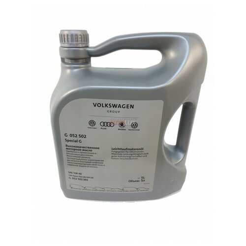Синтетическое моторное масло VOLKSWAGEN Special G 5W-40 (GR52502M4), 5 л