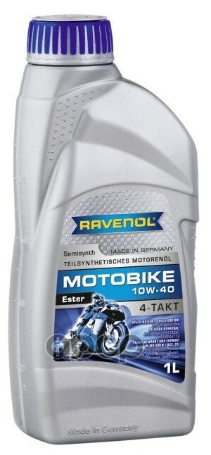 Sae 10w-40 1l Motobike 4-T Ester New Моторное Масло Ravenol арт. 4014835731110