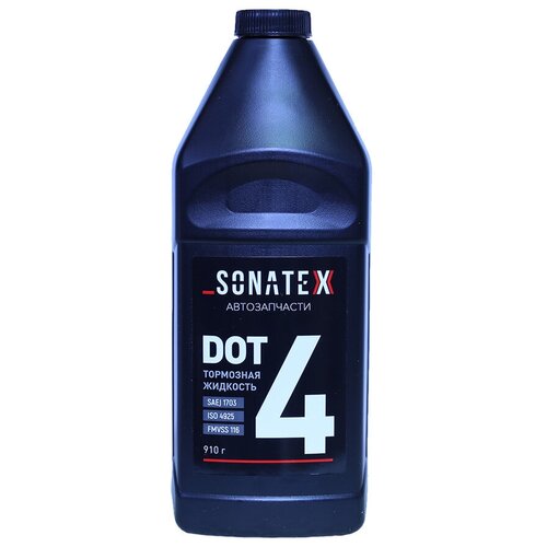 Жидкость тормозная DOT4 SONATEX 0,910 г. арт. 102644