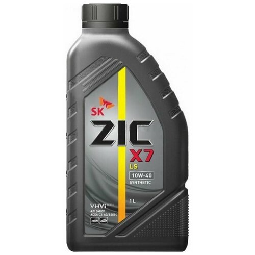 Масло ZIC 10W40 X7 LS синтетическое 1 литр