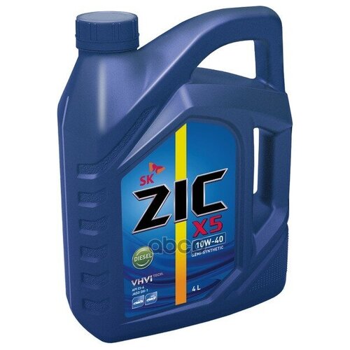Zic Zic X5 Diesel 10w40 (4l)_масло МоторП/Синтapi Ci-4/Sl, Acea E7, A3/B3, A3/B4, Mb 228.3, Jaso Dh-1