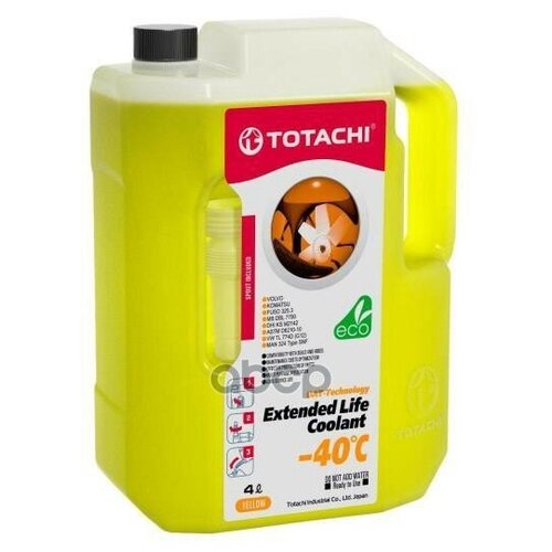 Охлаждающая Жидкость Низкозамерзающая Totachi Extended Life Coolant -40 C , 4л TOTACHI арт. 4589904926624
