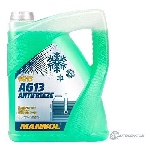 Антифриз концентрат зеленый G13 AG13 40°C Antifreeze Hightec , 5 л MANNOL MN41135