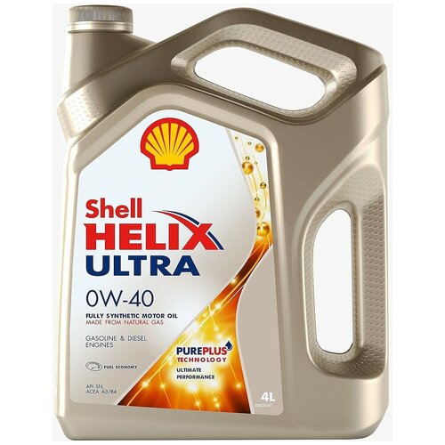 Моторное масло SHELL Helix Ultra 0W-40 синтетическое 5 л «Сделано в Турции»