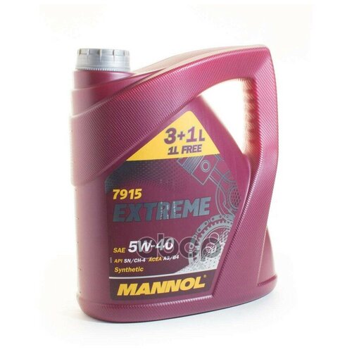 Масло Mannol 5/40 Extreme Sn/Cf Синтетическое 4 Л MANNOL арт. MN79154