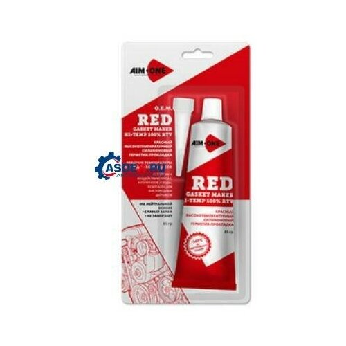 AIM-ONE GMRD0085 герметик для прокладок 85ГР красный AIM ONE RED RTV GASKET MAKER NEUTRAL TYPE