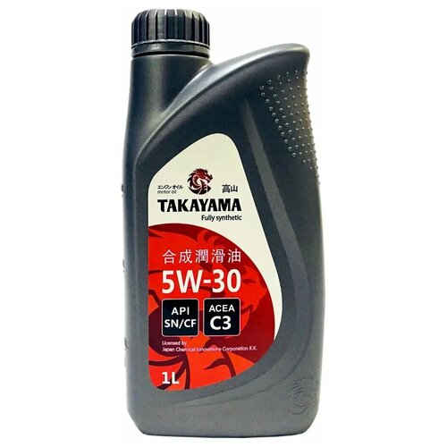 Масло моторное TAKAYAMA 5W-30 ACEA C3 API SN/CF Синтетическое 1л 605530