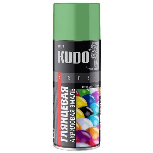 Краска "KUDO" темно-зеленая (520 мл) (аэрозоль)