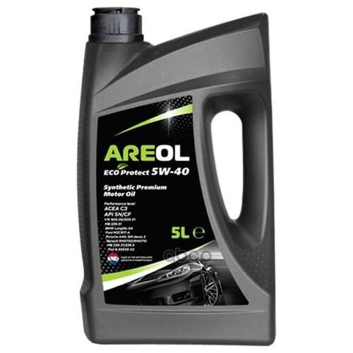 AREOL ECO Protect 5W40 (5L)_масло моторное! синт.\ACEA C3, API SN/CF, VW 505.00/505.01, MB 229.51 AREOL 5W40AR062 | цена за 1 шт | минимальный заказ 1