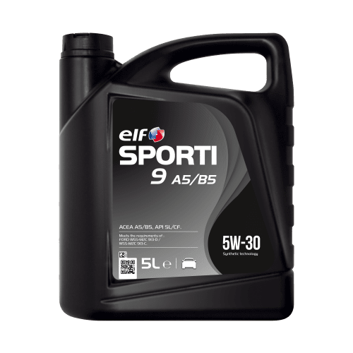 Синтетическое моторное масло ELF Sporti 9 A5/B5 5W-30, 1 л