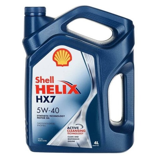 Масло моторное 5/40 Helix HX7 Shell 4л. п/синт. API SN PLUS