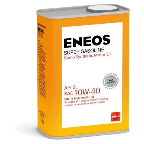 Масло моторное ENEOS Super Gasoline SL, 10W40 1л - полусинтетика