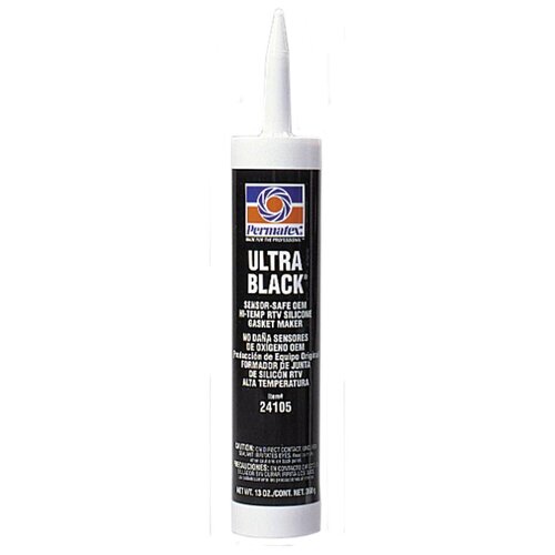 Формирователь прокладок "ULTRA BLACK RTV" силиконовый черный (от -54С до +316С, картридж) 369гр PERMATEX PR-24105