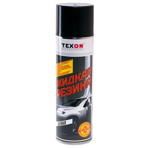 TEXON Эластичное защитное покрытие "Жидкая резина", белое (аэрозоль), уп.650мл