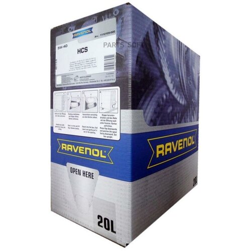 RAVENOL 4014835774322 Моторное масло RAVENOL HCS SAE 5W-40 (20л) ecobox 1шт
