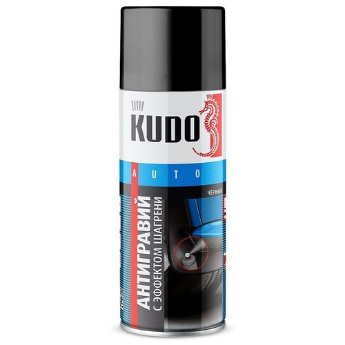 Антигравий 520 мл аэрозоль KUDO, черный с эффектом шагрени KU-5225