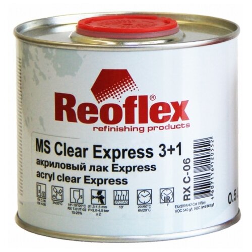 Лак REOFLEX MS Clear Express 3+1 RX C-06 500 мл