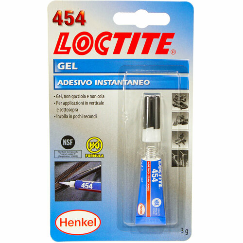 Loctite 454 Клей общего назначения, для больших зазоров, для пористых материалов, гель. 3 г