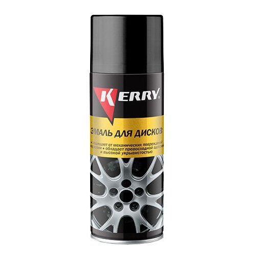 KERRY KR960 Эмаль для дисков "KERRY" серебро (520 мл) (аэрозоль)