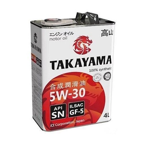 Синтетическое моторное масло Takayama 5W-30 SN/GF-5, 4 л