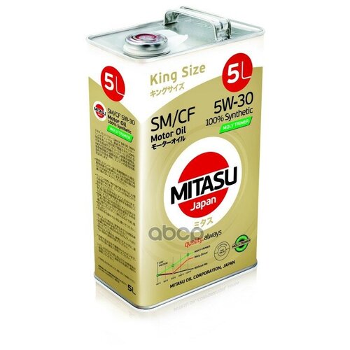 Mitasu Mitasu 5w30 5l Масло Моторное Moly-Trimer Sm Api Sm/Cf Ilsac Gf-4 100% Synthetic