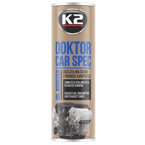 Присадка в масло восстанавливающая улучшающая индекс вязкости K2 Doktor Car Spec, 443мл