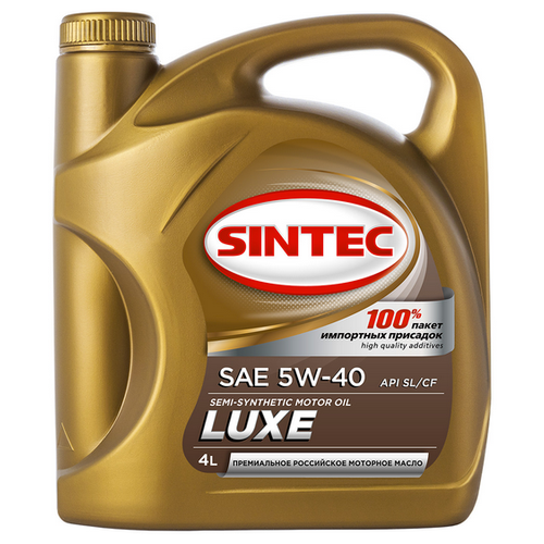 Полусинтетическое моторное масло SINTEC LUX 5W-40 4 л