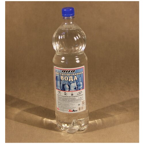 Дистиллированная вода ALFA ГОСТ 6709-72 1.5 л пластиковая бутылка