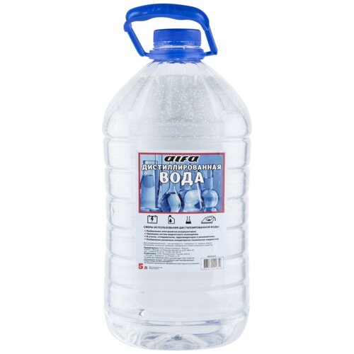 Дистиллированная вода ALFA WA21840 5 л пластиковая бутылка