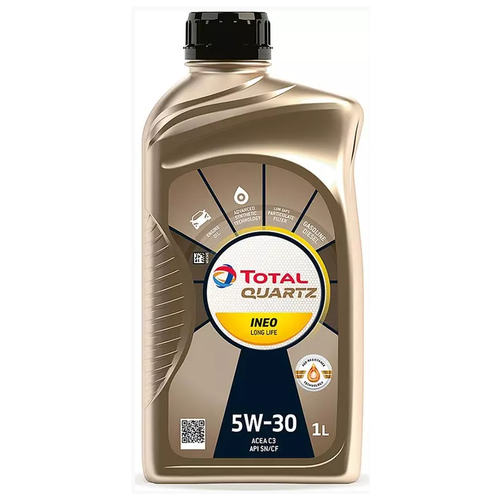 Синтетическое моторное масло TOTAL Ineo Long Life 5W30, 1 л