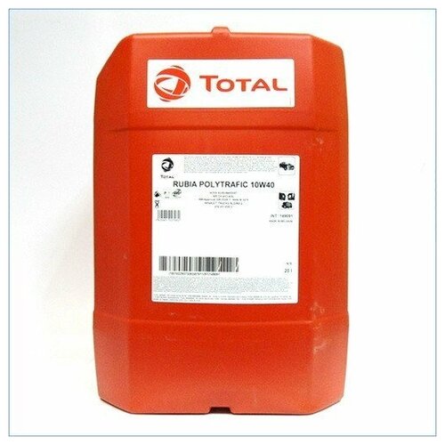 Полусинтетическое моторное масло TOTAL Rubia Polytrafic 10W40, 20 л