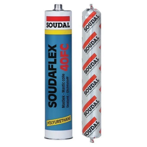 Soudal soudalflex 40 FC клей-герметик полиуретановый (серый, 600 мл)