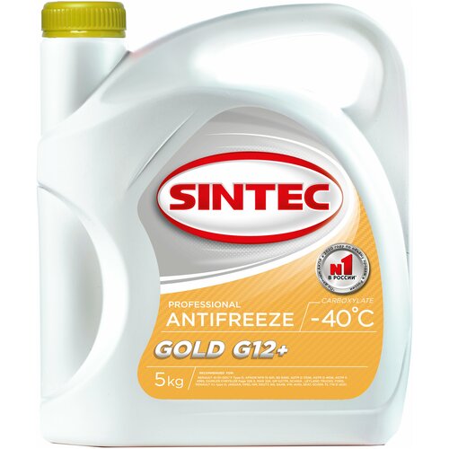 Антифриз SINTEC GOLD G12+ (-40) жёлтый 5 кг
