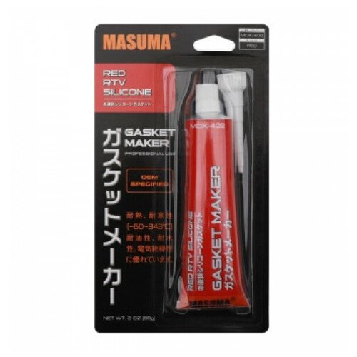 Герметик силиконовый Masuma высокотемпературный (формирователь прокладок) Красный -60/+343°С, 85 гр MOX-402