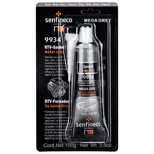 Герметик силиконовый серый Senfineco RTV Silicone Gasket Marker Grey 100 гр